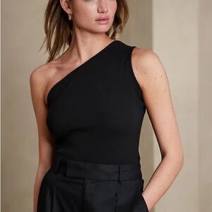 Banana Republic Scuba One-Shoulder Top
